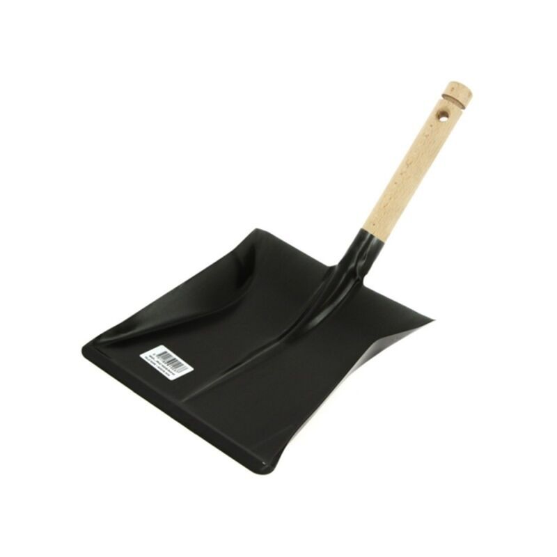 Image de Pelle noire métal laqué 40cm manche bois