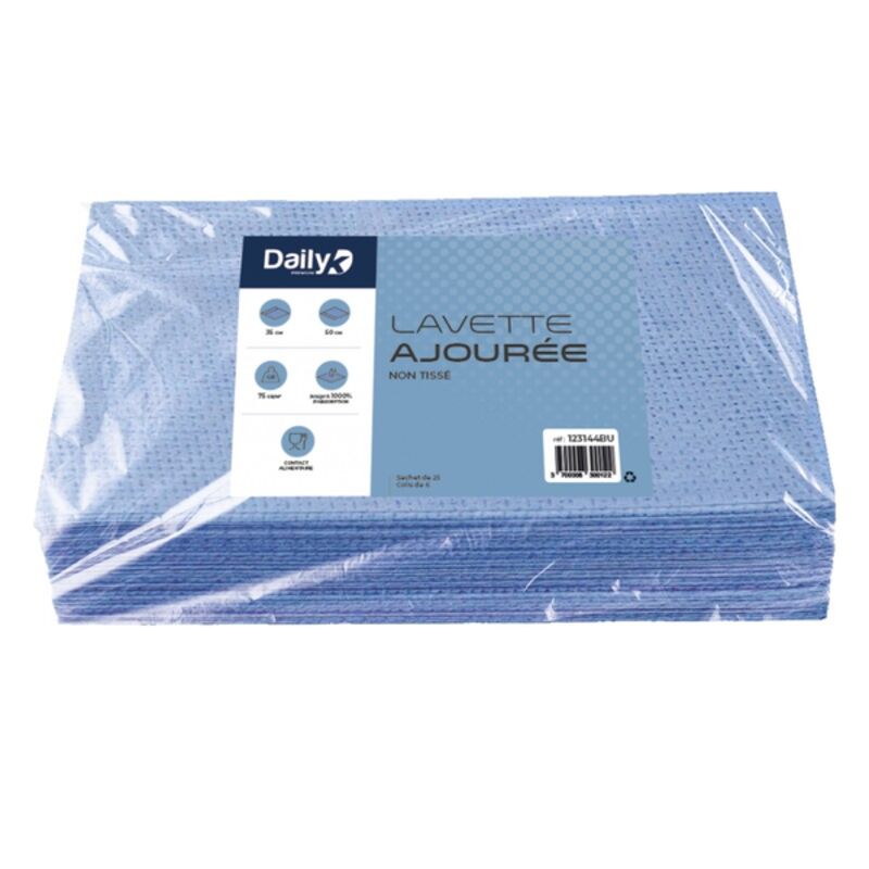 Image de Lavette ajourée non tissée 35x50cm DAILYK PREMIUM - Sachet de 25