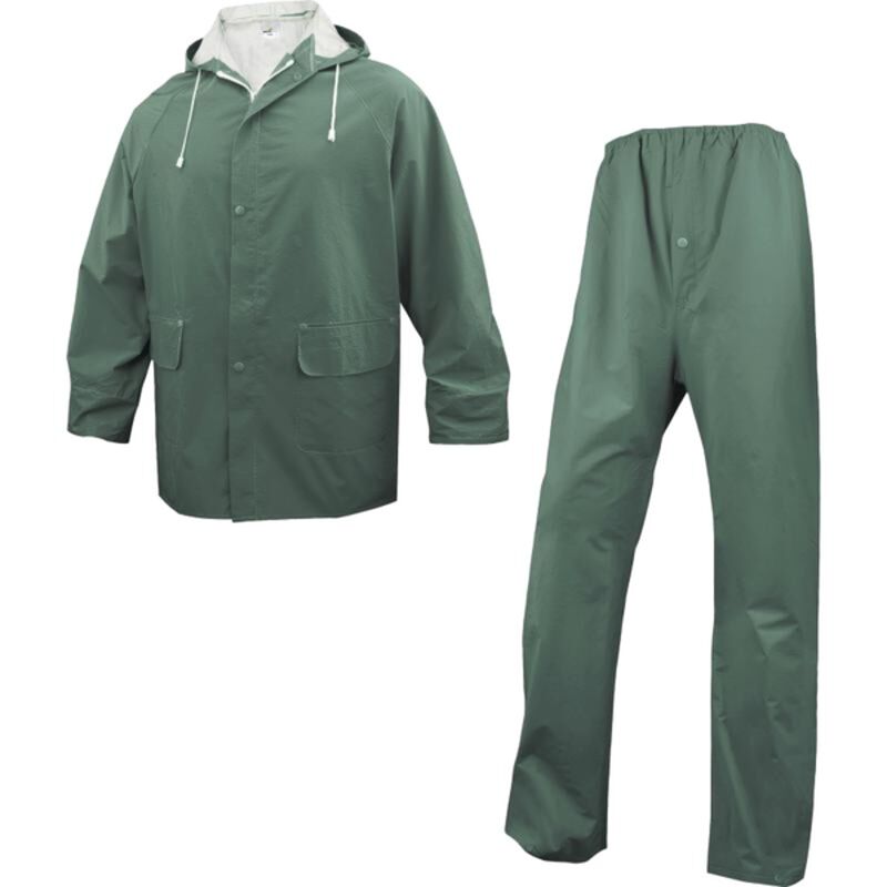 Image de Ensemble de pluie enduit double face PVC / Veste + pantalon (MàXXL)
