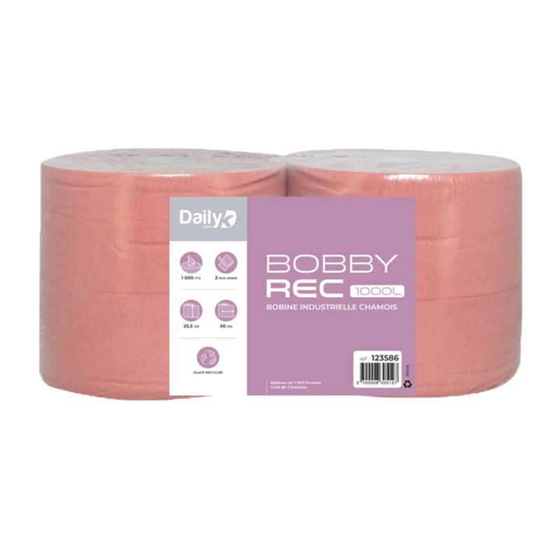 Image de Bobine recyclée chamois BOBBYREC 1000L Dailyk Start - Colis de 2
