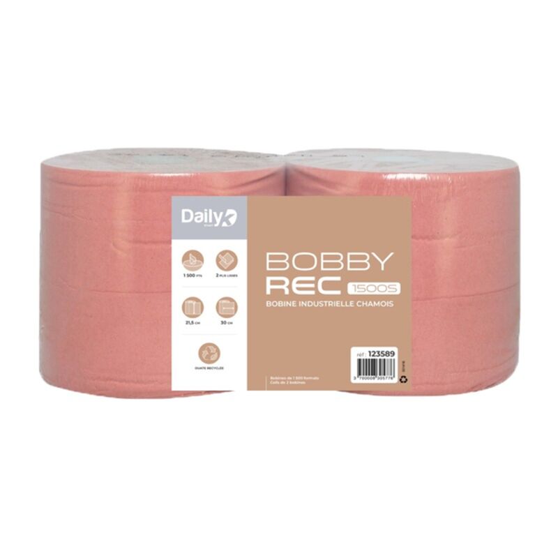 Image de Bobine recyclée chamois BOBBYREC 1500S Dailyk Start - Colis de 2
