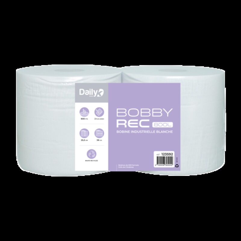 Image de Bobine recyclée blanche BOBBYREC 800M Dailyk Start - Colis de 2