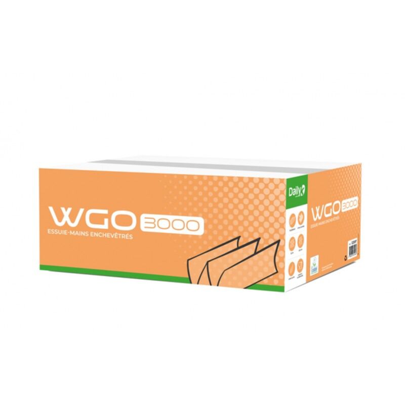 Image de Essuie-mains W Ecolabel blanc WGO 3000 Dailyk Green - Colis 3000 fts
