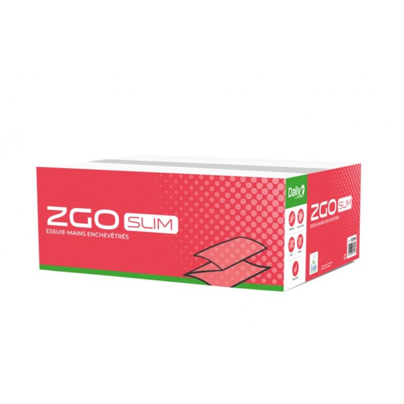 Image de Essuie-mains Z blanc Ecolabel ZGO SLIM DAILYK Green - Colis 3750 fts