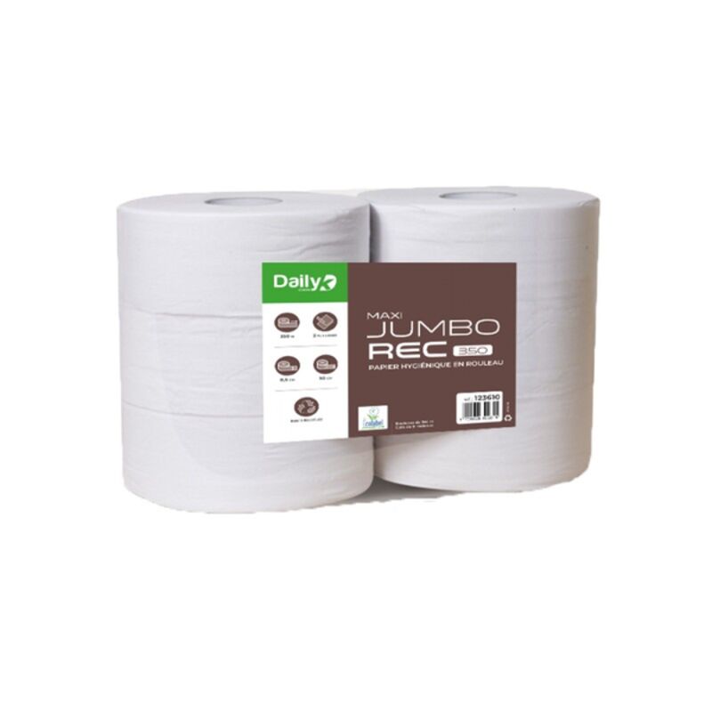 Image de PH lisse 350m blanc écolabel recyclé MAXI JUMBOREC DAILY'K- Ct 6 rlx