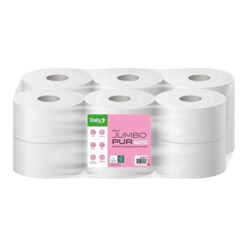 Image de PH lisse blanc Ecolabel MINI JUMBOPUR 170m - 12 rlx