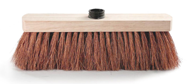 Image de Balai coco naturel/ Monture bois 29cm