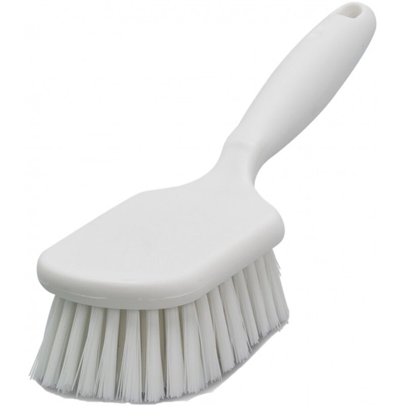 Image de Brosse polyester mi-dur à manche / Monture PP 26cm / Gamme alim.