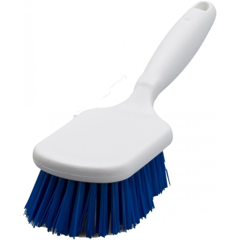 Image de Brosse polyester mi-dur à manche / Monture PP 26cm / Gamme alim.
