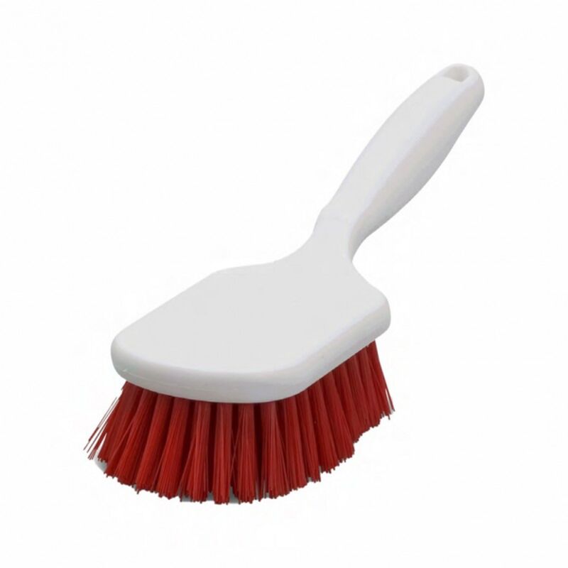 Image de Brosse polyester mi-dur à manche / Monture PP 26cm / Gamme alim.