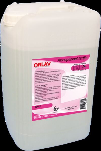 Image de ASSOUPLISSANT TEXTILE liquide ORLAV - 0202 - Bidon de 20L