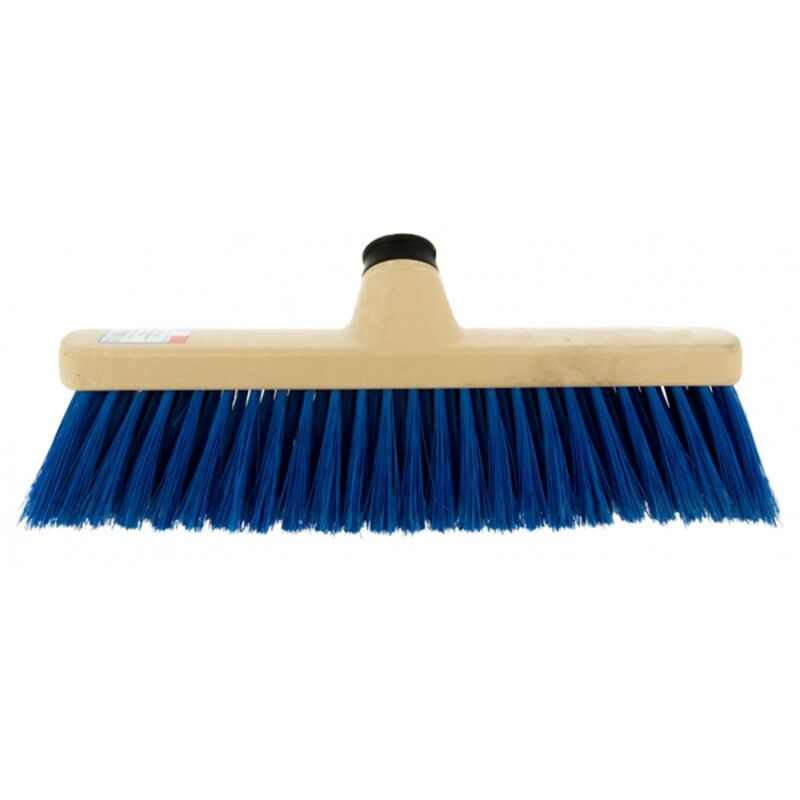 Image de Balai afficheur bleu monture PP PBT fleuré douille vis inclinée