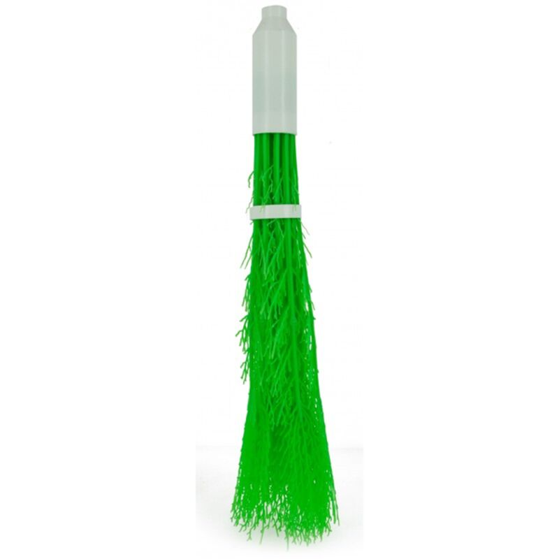 Image de Balai synthétique vert pour voirie monture plastique