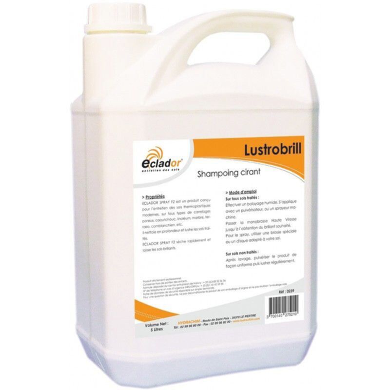 Image de Shampoing cirant régénérant sol émulsionné LUSTROBRILL-0238- Bidon 5L