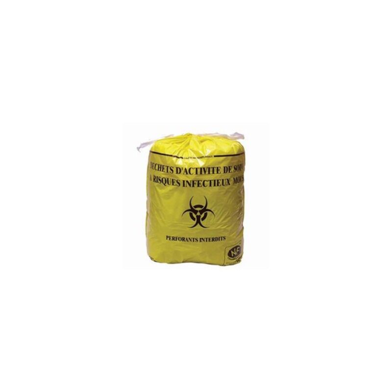 Image de SP 15L jaune BD NF-X 30-501 18µ 400x350mm - Ct. de 500 Sacs