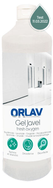 Image de Gel WC javel désinfectant blanchissant FRESH OXYGEN ORLAV- Flacon 1l