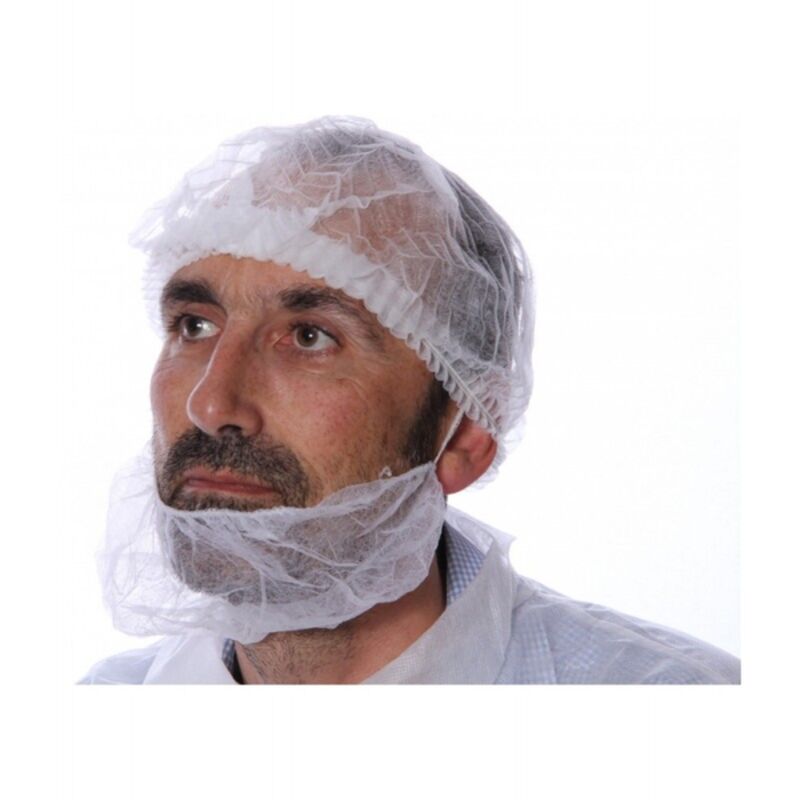 Image de Cache barbe non tissé Blanc - Ct de 1000