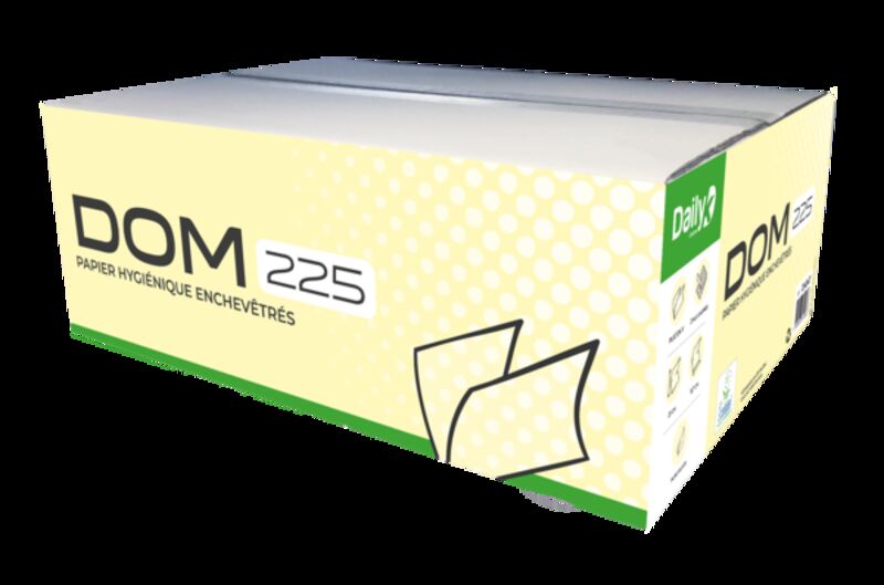 Image de PH V blanc Ecolabel DOM 225 format DAILYK GREEN - Colis 40 pqt