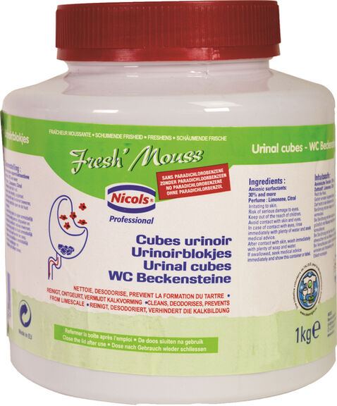 Image de Cubes urinoirs parfumés FRESHMOUSS - Boite de 1kg