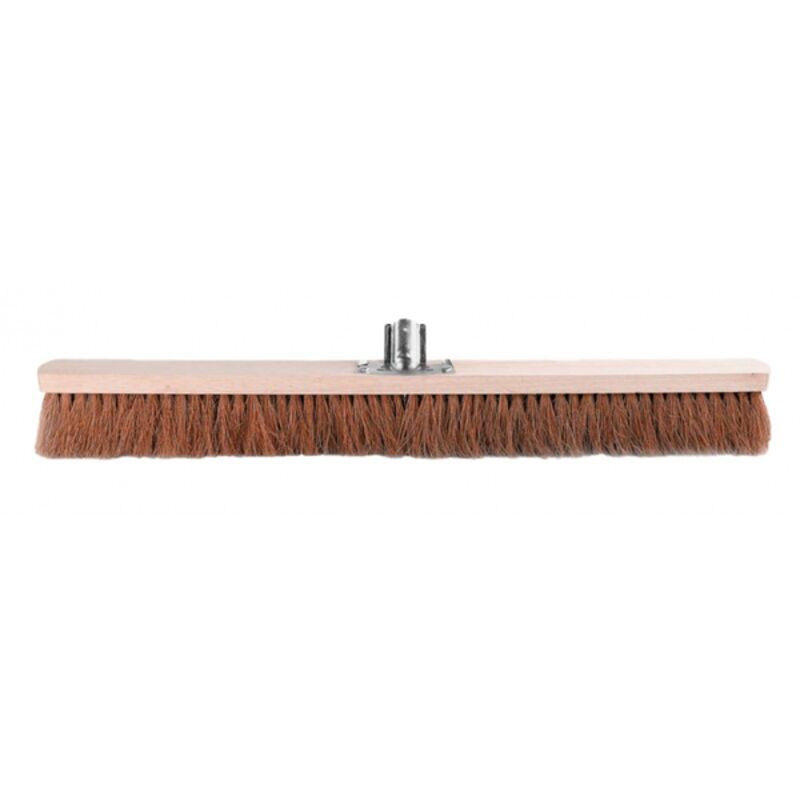 Image de Balai coco professionnel Monture bois douille métal inclinéeL100
