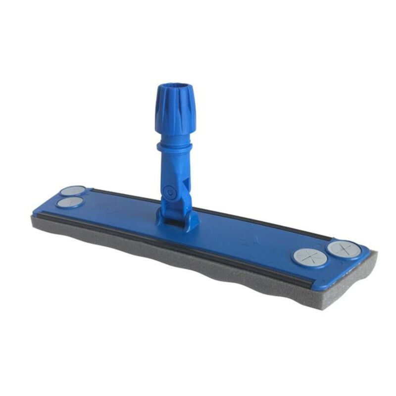 Image de Balai trapèze bleu avec semelle mousse 40cm