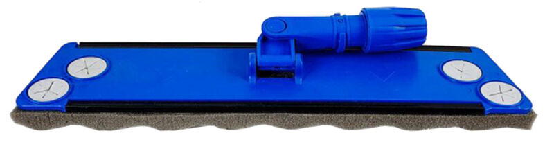 Image de Balai trapèze bleu avec semelle mousse 40cm