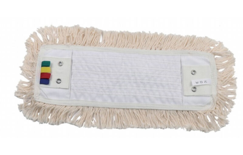 Image de Frange coton à poche et languette 40cm pour support à plat