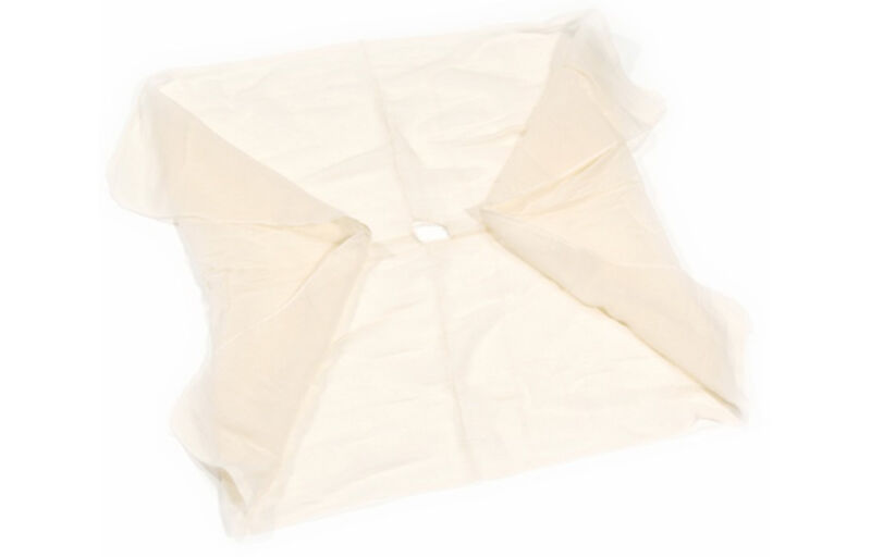 Image de Gaze coton réutilisable avec trou central 80x80cm - Sachet de 10