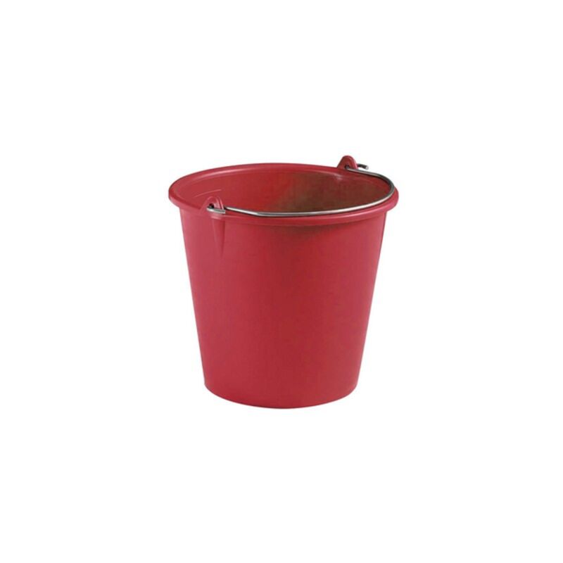 Image de Seau 10l industriel PE renforcé rouge ECOGREEN