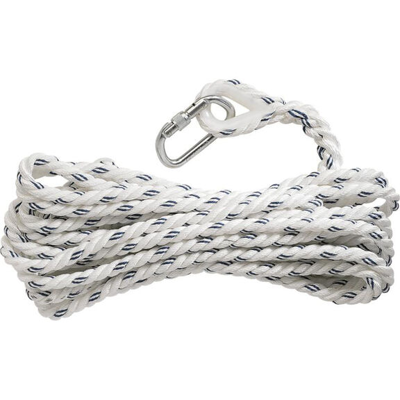 Image de Corde Ø14mm pour antichute coulissant + Mousqueton AM002 10m