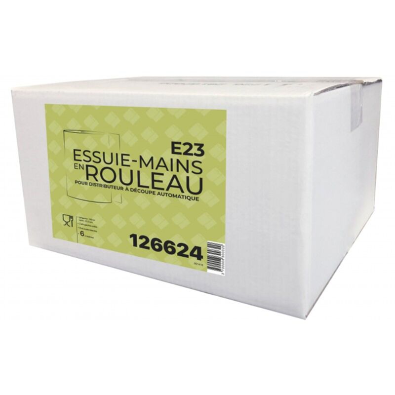 Image de Essuie-mains blanc 140m 2 plis AUTOCOUP E23 -Ct 6 rlx
