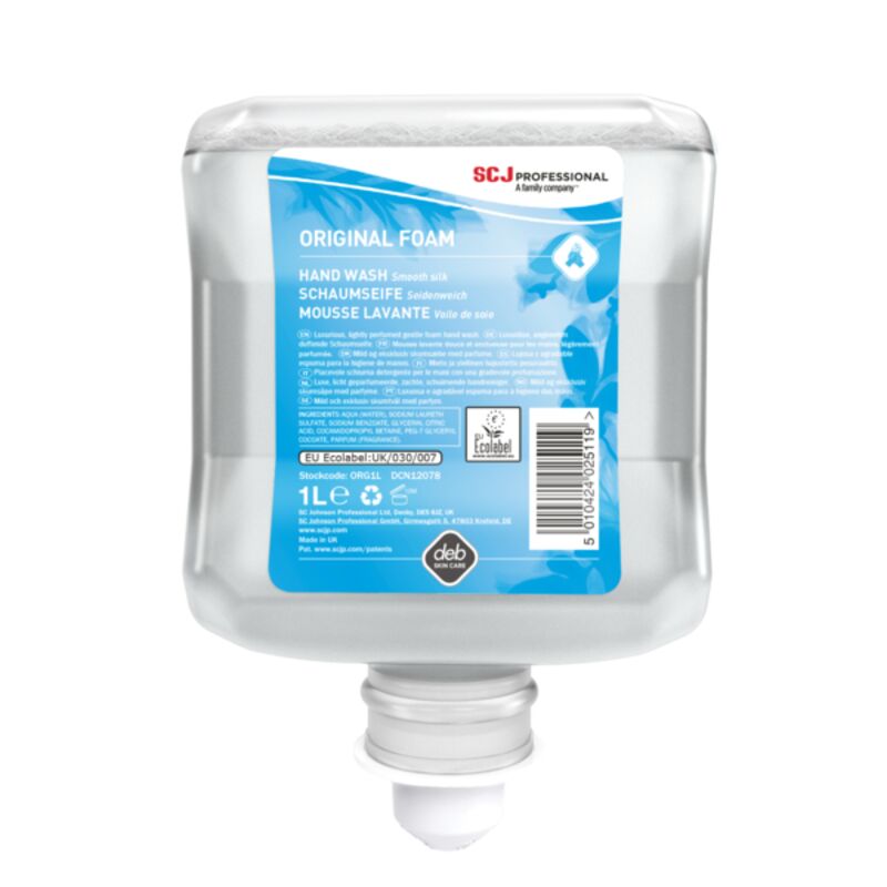 Image de Mousse lavante mains corps écolabel parfumée 1l ORIGINAL FOAM -Ct 6