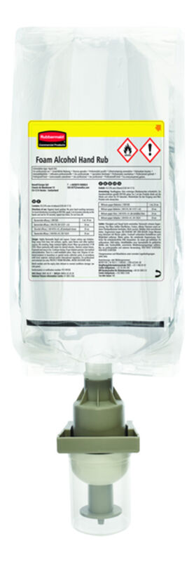 Image de Mousse désinfectante alcool 75% RUBBERMAID 1000ml 2146692 - Ct 3 rech