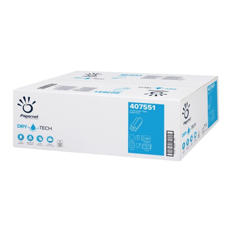 Image de EMP 2 pl. g/c en Z pure ouate blanc Dry Tech 20,5x24cm - Ct de 2600