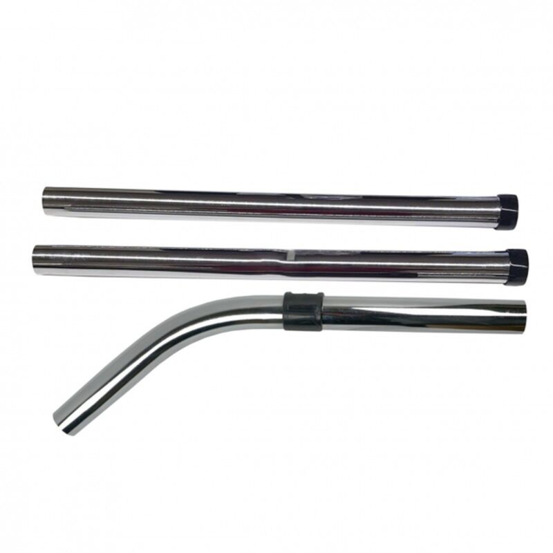 Image de Tube alu 3 pièces Acier Chromé pour aspi Ø32mm (poussières)