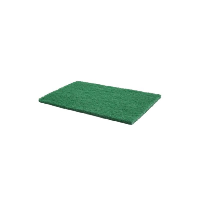 Image de Tampon abrasif vert 15x23cm - Pqt de 10