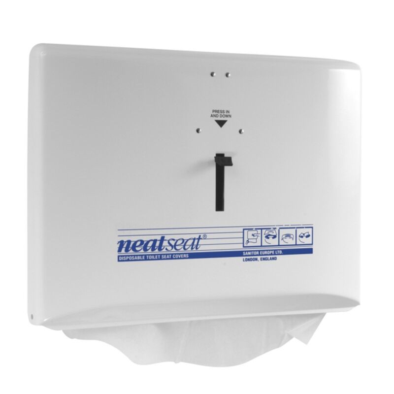 Image de Distributeur couvre-sièges WC NEAT SEAT blanc laqué