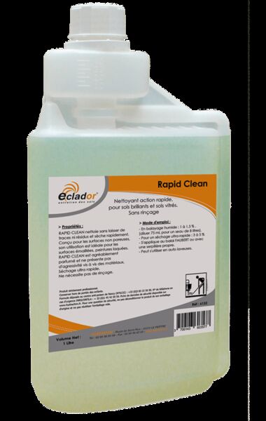 Image de Nettoyant sols brillants et vitrés RAPID'CLEAN - 6132 - Bidon 5L