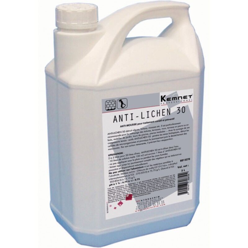 Image de ANTI LICHEN 30 CONCENTRÉ KEMNET PROFESSIONNEL - 2118 - Bidon 5L
