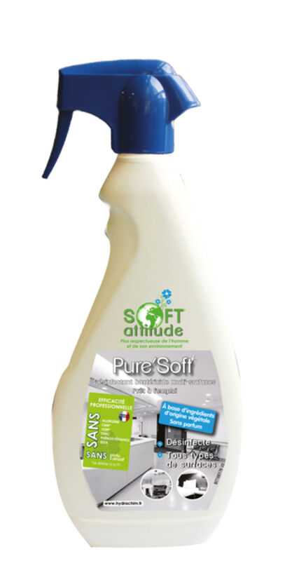 Image de PURE'SOFT Nettoyant désinfectant multi-surfaces -0441- Spray 750ml