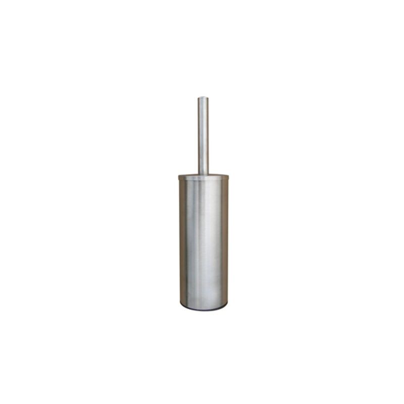 Image de Combiné WC porte-balayette et brosse noire - Inox brossé