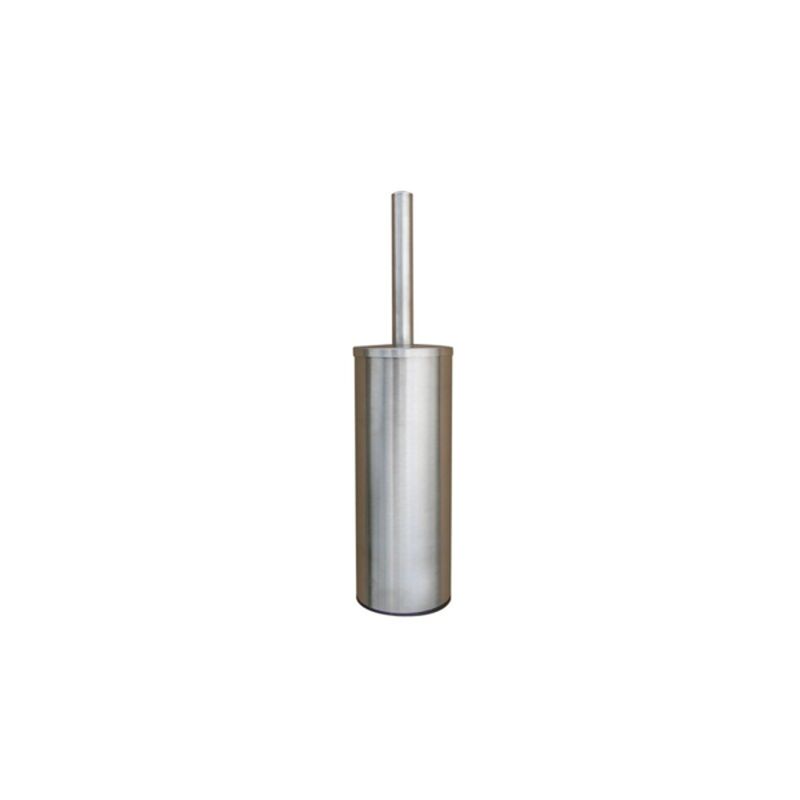 Image de Combiné WC porte-balayette et brosse noire - Inox brossé