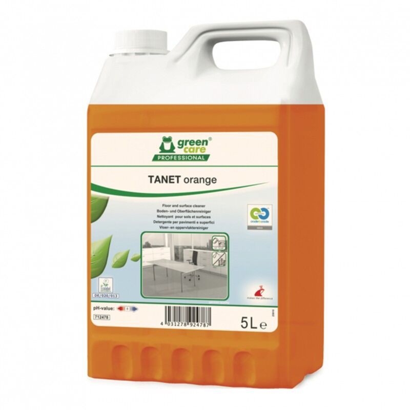 Image de TANET ORANGE Nettoyant multi-usage ECOLABEL C2C - Bidon de 5L