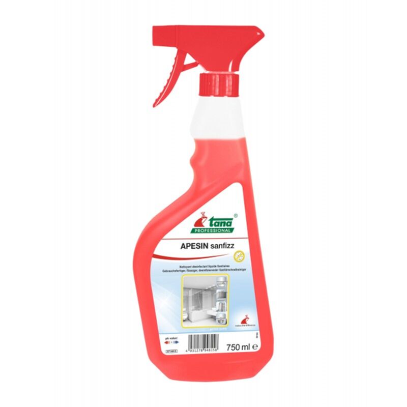 Image de Détartrant désinfectant APESIN SAN FIZZ - Spray 750ml