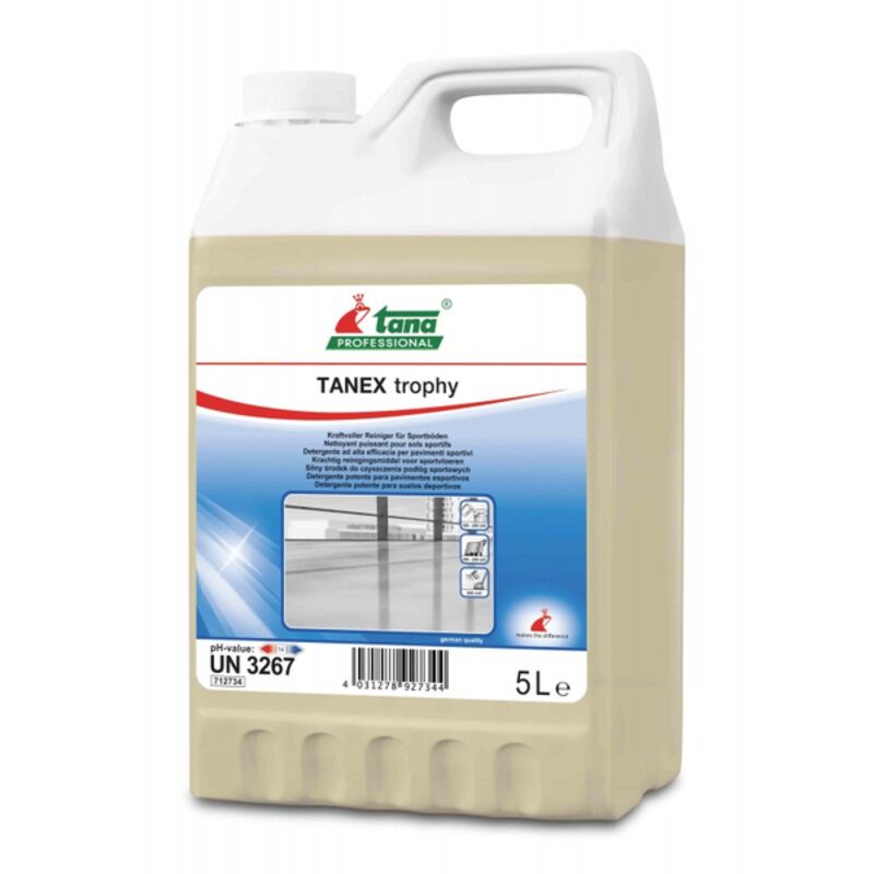 Image de TANEX TROPHY Détergent puissant spécial sols sportifs - Bidon de 5L