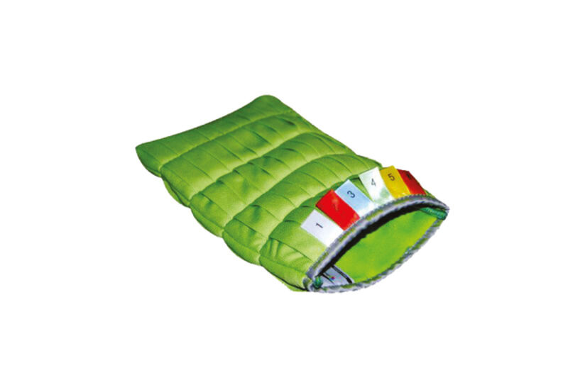 Image de Gant microfibre vert à vitre DELTA 14 x 26 cm 200gr/m² - Sachet de 2