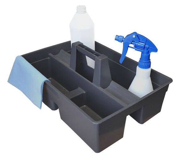 Image de Panier porte-outils gris double compartiments Premium