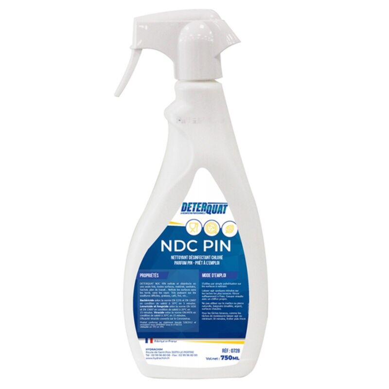 Image de DETERQUAT NDC Nettoyant désinfectant chloré PAE - 0728 - Spray 750ml