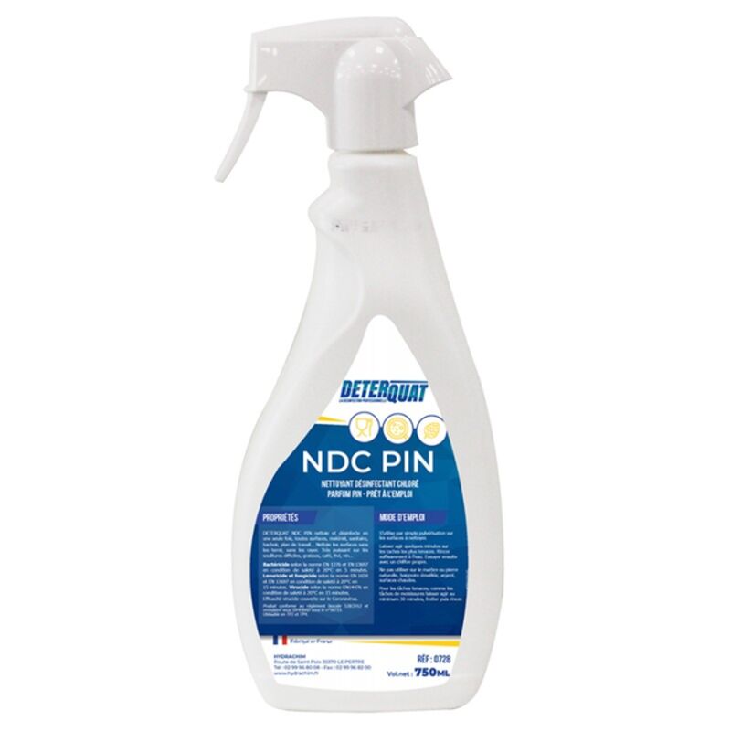Image de DETERQUAT NDC Nettoyant désinfectant chloré PAE - 0728 - Spray 750ml
