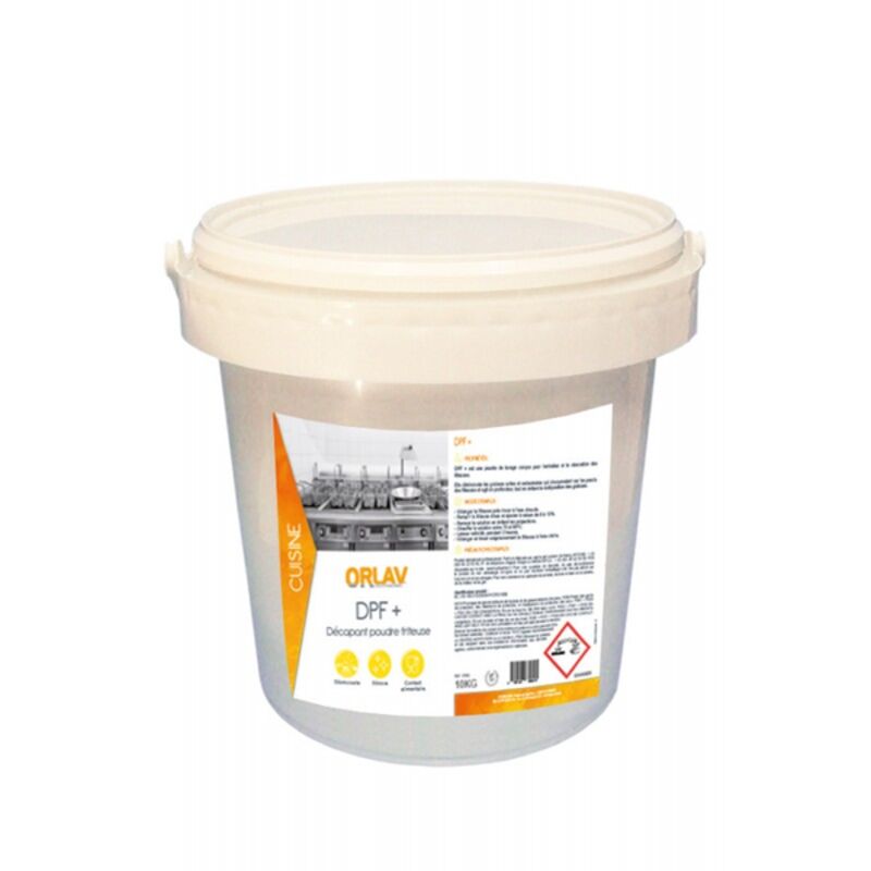 Image de ORLAV - 128 - NETTOYANT FRITEUSE POUDRE - 10KG